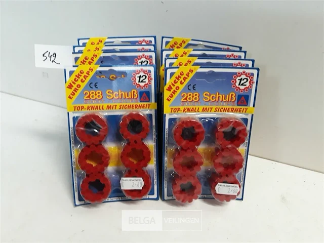 8 x klappers voor speelgoedgeweer 12 shot 288 knallen - afbeelding 2 van  3