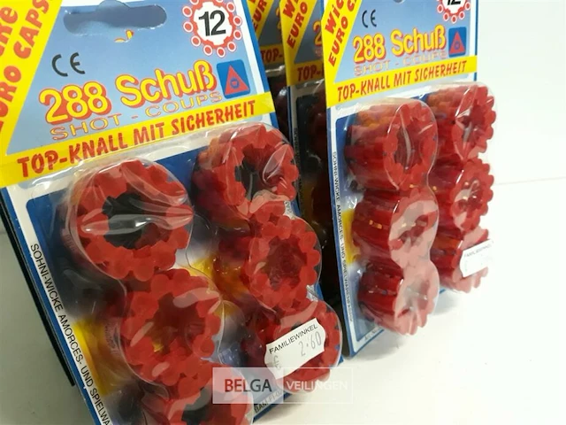 8 x klappers voor speelgoedgeweer 12 shot 288 knallen - afbeelding 3 van  3
