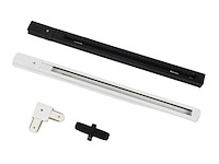 8 x l verbinding voor 1 fase 2 draden railsystem mat wit - afbeelding 3 van  4