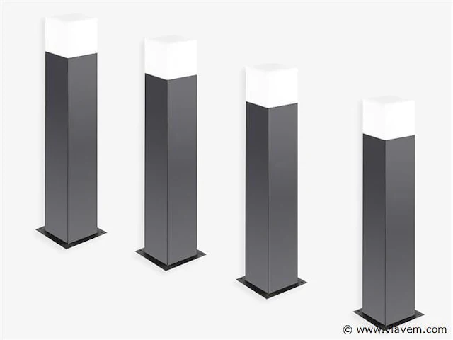 8 x largo 50 buiten lamp dimbaar zwart - afbeelding 2 van  8