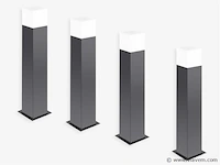 8 x largo 50 buiten lamp dimbaar zwart - afbeelding 2 van  8