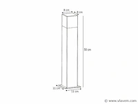 8 x largo 50 buiten lamp dimbaar zwart - afbeelding 3 van  8