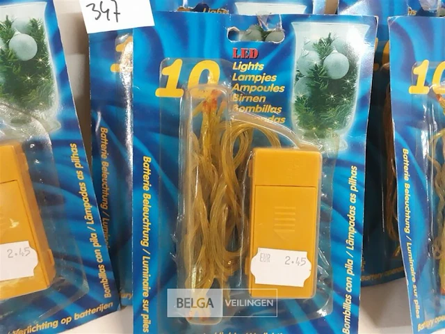 8 x led lampen 10 stuks op batterijen - afbeelding 3 van  3