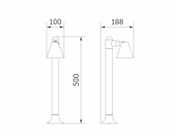 8 x lust 50 buiten lamp antraciet - afbeelding 4 van  10