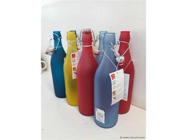8 x melkfles 1 l met klipsluiting - afbeelding 2 van  2