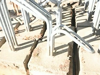 8 x metalen fietsrek met betonblok - afbeelding 2 van  4