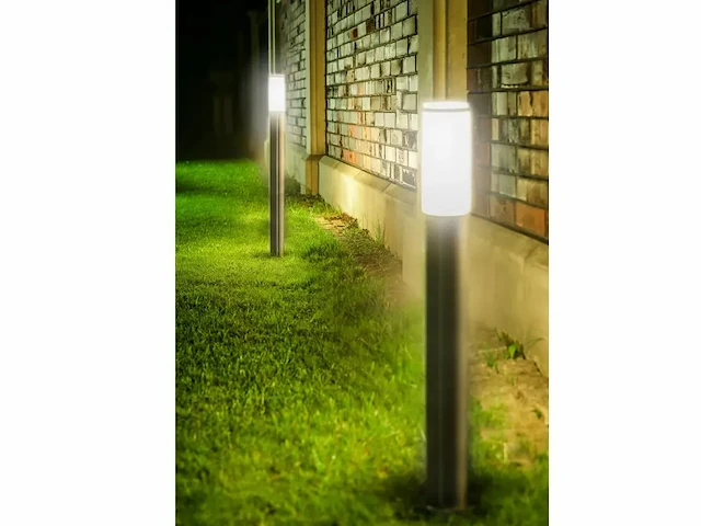 8 x mila 100 rvs opaal grond lamp - afbeelding 1 van  8