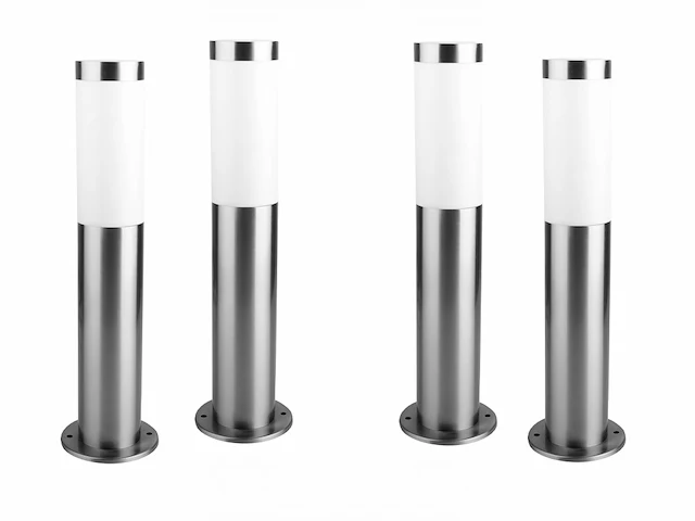 8 x mila 45 rvs opaal grond lamp - afbeelding 3 van  9