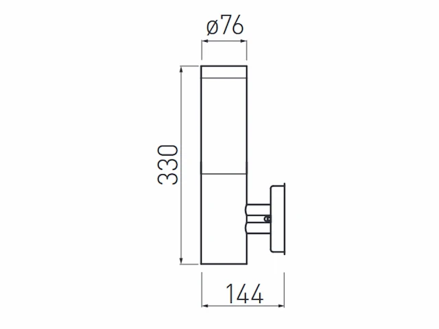 8 x mila s opaal buiten wandlamp rvs - afbeelding 4 van  5