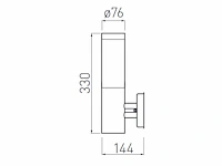 8 x mila s opaal buiten wandlamp rvs - afbeelding 4 van  5