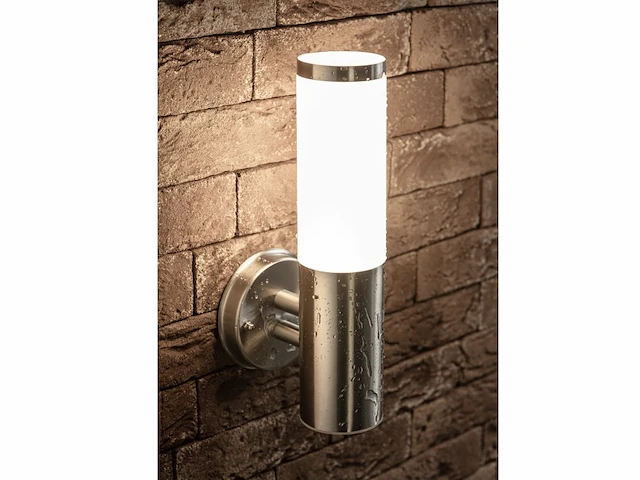 8 x mila s opaal buiten wandlamp rvs - afbeelding 5 van  5