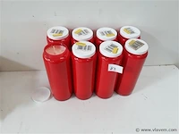 8 x noveenkaars rood - afbeelding 1 van  2