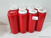 8 x noveenkaars rood - afbeelding 2 van  2