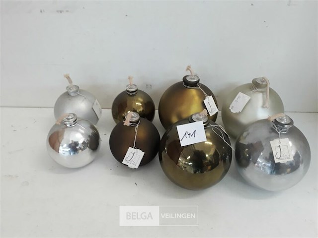 8 x olie lampje rond + 4 navulling - afbeelding 1 van  3
