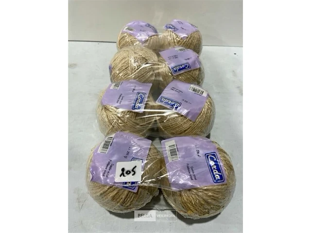 8 x paktouw sisal +/- 250 gram - afbeelding 1 van  3