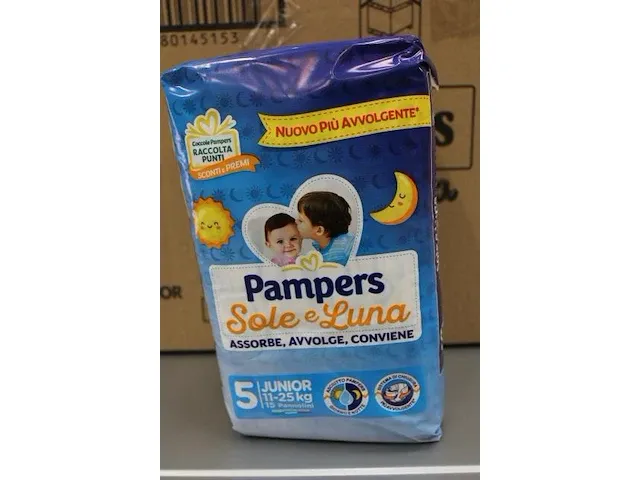 8 x pampers sole e luna luiers (15 stuks) - afbeelding 2 van  4