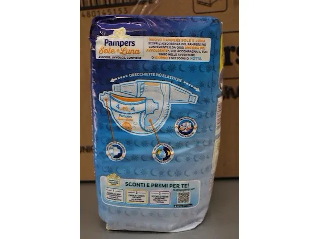 8 x pampers sole e luna luiers (15 stuks) - afbeelding 3 van  4