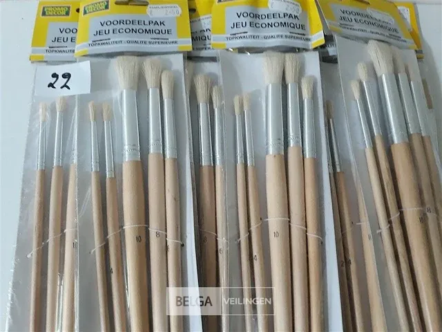 8 x penselenset rond 5 stuks - afbeelding 2 van  2