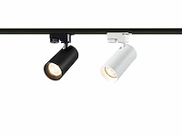 8 x railspot gu10 armatuur 12cm wit met ring draaibaar - afbeelding 3 van  4