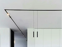 8 x railspot gu10 decoratief hanglamp cilinder 24cm zand zwart - afbeelding 3 van  8