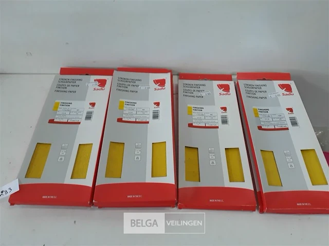 8 x schuurstroken 10 stuks 115x280 mm - afbeelding 1 van  3