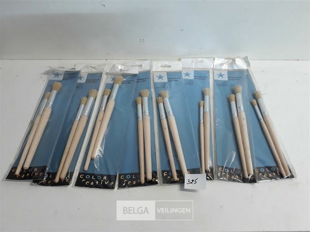 8 x sjabloneerborstels 2 stuks - afbeelding 1 van  3