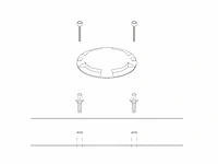 8 x solar 4 lichts led grond spot zilver - afbeelding 8 van  9