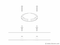 8 x solar 4 lichts led grond spot zwart - afbeelding 7 van  8