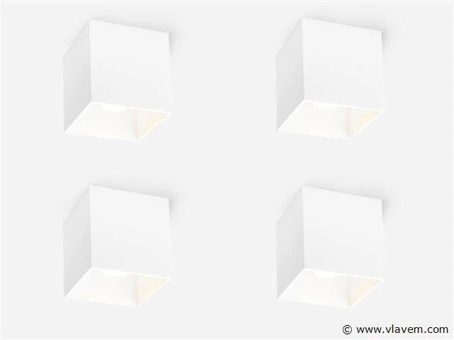 8 x solo cube plafond spot wit - afbeelding 1 van  6