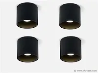 8 x solo tube plafond spot zwart - afbeelding 1 van  9