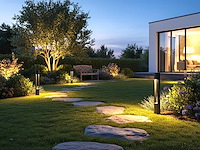 8 x staande tuinlamp 60cm gu10 fitting zwart waterdicht - afbeelding 4 van  6