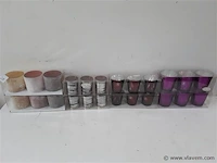 8 x t-lichtglaasjes 3 stuks 4 assorti - afbeelding 1 van  2