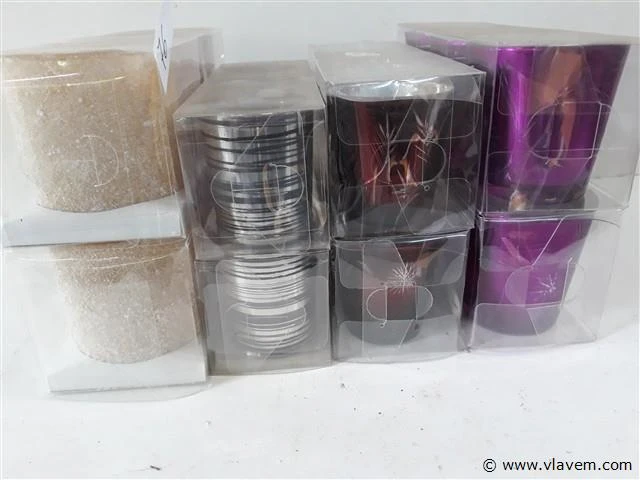 8 x t-lichtglaasjes 3 stuks 4 assorti - afbeelding 2 van  2