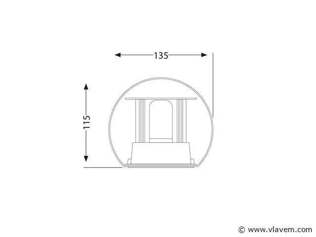8 x tube motion wand armaturen zwart - afbeelding 8 van  9