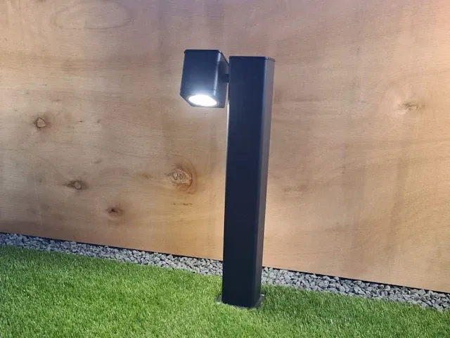 8 x tuinlamp rechthoekig gu10 fitting zand zwart draaibaar - afbeelding 5 van  8