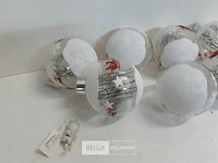 8 x verlichte kerstbal 11 cm - afbeelding 1 van  3