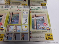 8 x vliegendraad 4x zwart 4x wit 1,3x1,5 m - afbeelding 2 van  2