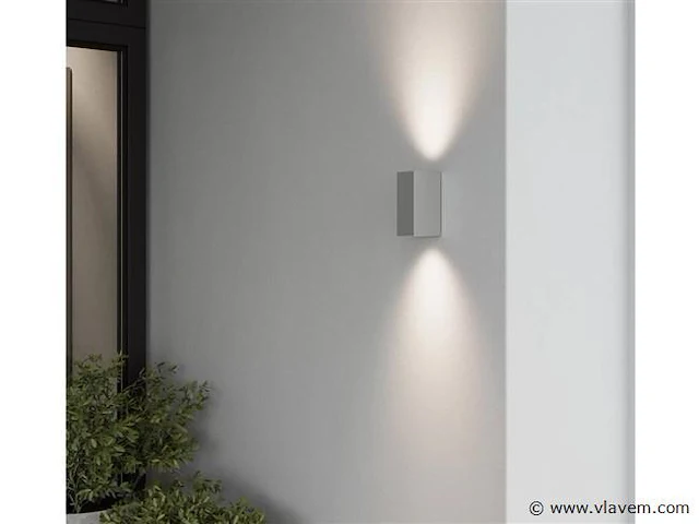 8 x wallight 2.0 wand armatuur rvs - afbeelding 5 van  7