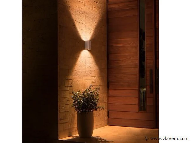 8 x wallight 2.0 wand armatuur rvs - afbeelding 6 van  7