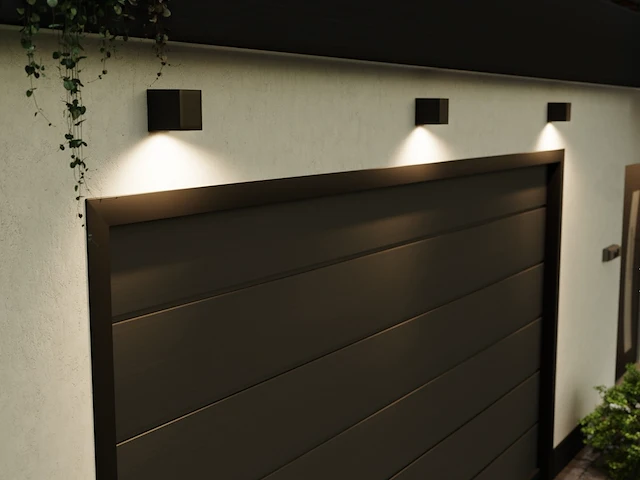 8 x wallight eco 1.0 buiten armatuur zwart - afbeelding 2 van  9