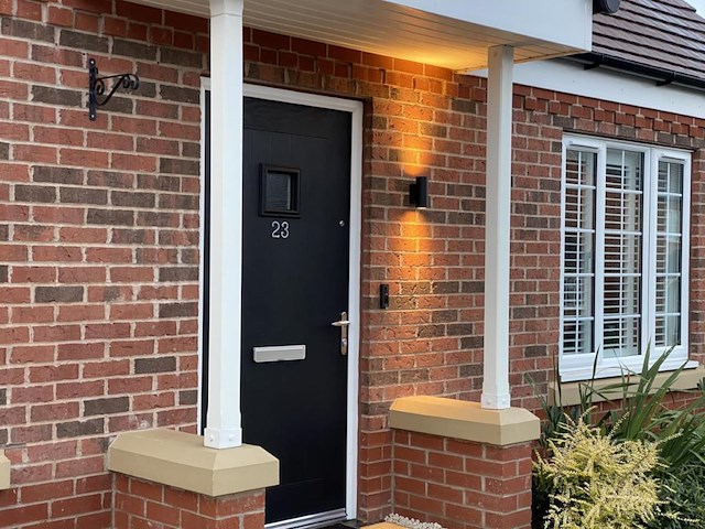 8 x wandlamp cilinder gu10 duo fitting zand zwart waterdicht - afbeelding 2 van  4