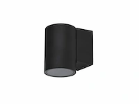 8 x wandlamp cilinder gu10 fitting zand zwart waterdicht - afbeelding 3 van  3