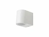 8 x wandlamp modern halfrond gu10 fitting zand wit waterdicht - afbeelding 2 van  3