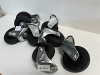 8 x zwenkwiel met gatbewestiging 100 mm - afbeelding 3 van  3