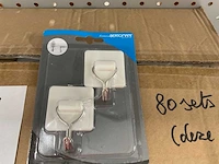 80 sets zelfklevende haakjes - afbeelding 2 van  3