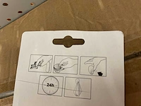 80 sets zelfklevende haakjes - afbeelding 3 van  3