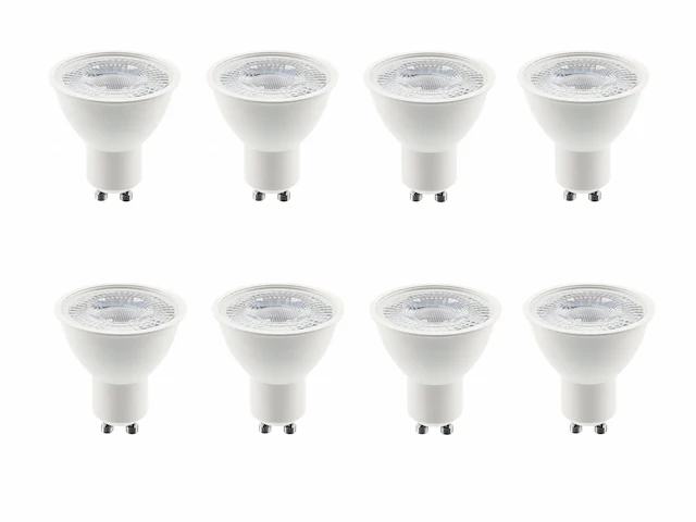 80 x gt ledlampen met lens gu10, 4000k - afbeelding 1 van  9