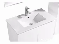 80cm badkamermeubelset mdf - kleur: mat wit - afbeelding 2 van  6
