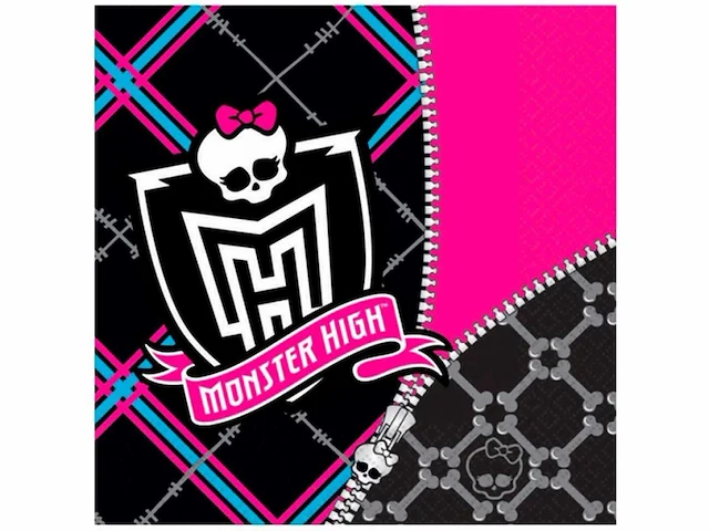 816x mattel - monster high - servetten - kitchen textile - afbeelding 1 van  4