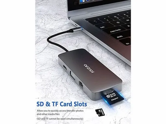 81x usb-c hub 10in1 - afbeelding 5 van  5